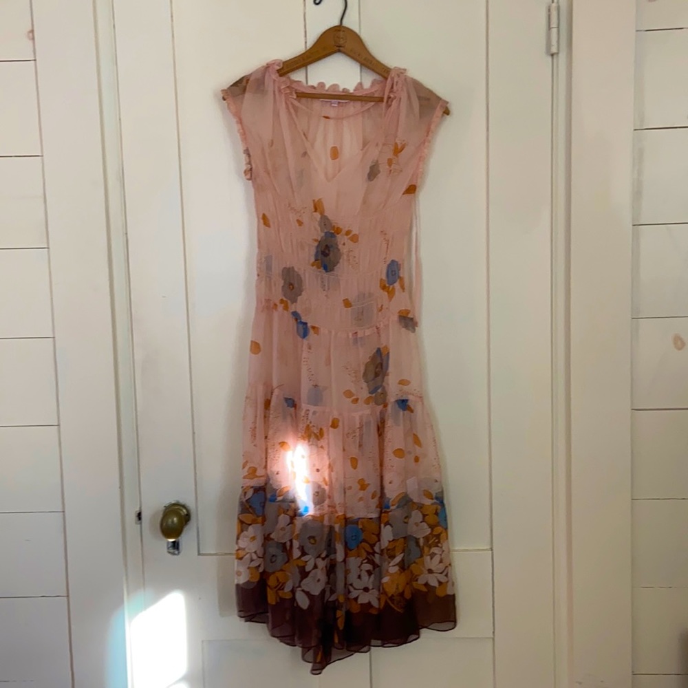 COPY - Rebecca Taylor floral silk dress